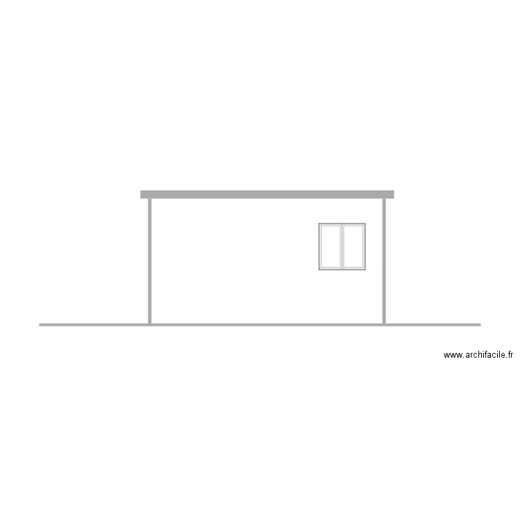 deuxieme pignon garage 2 sans toit. Plan de 0 pièce et 0 m2
