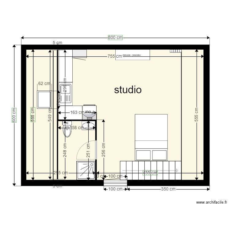 transformation grenier en pièce habitable. Plan de 0 pièce et 0 m2