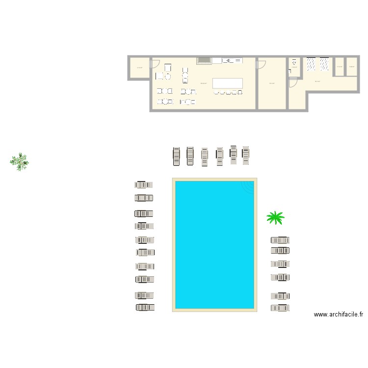 Poolhouse. Plan de 0 pièce et 0 m2