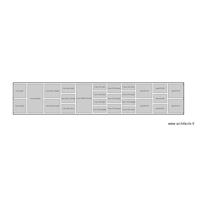 Mur stratifié. Plan de 0 pièce et 0 m2