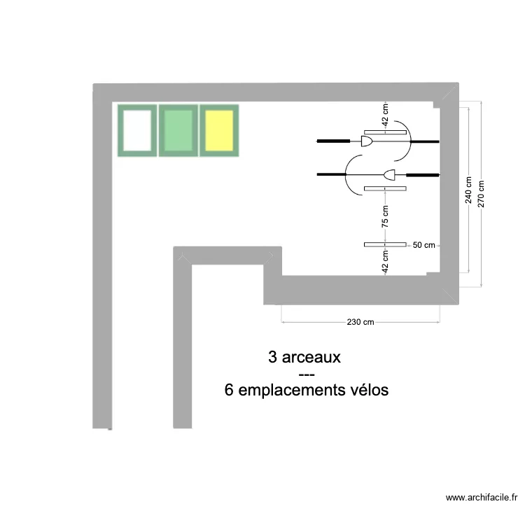 Parking Passage du charolais. Plan de 