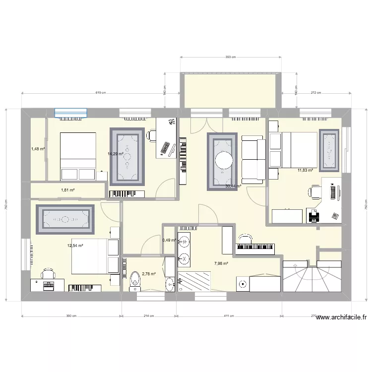 La Scarpe, 1er étage Projet 4. Plan de La Scarpe, 1er étage Projet 4. Plan de