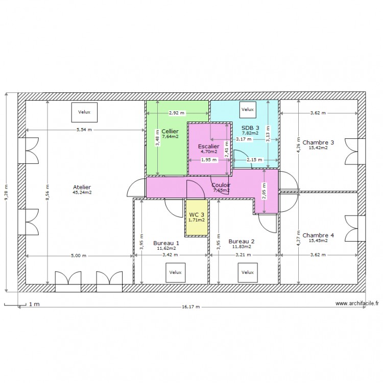 Floriot 2 Etage. Plan de 0 pièce et 0 m2