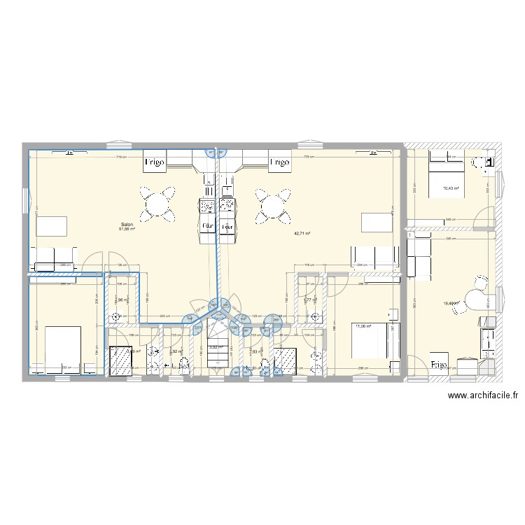 appart saint mard. Plan de 11 pièces et 150 m2