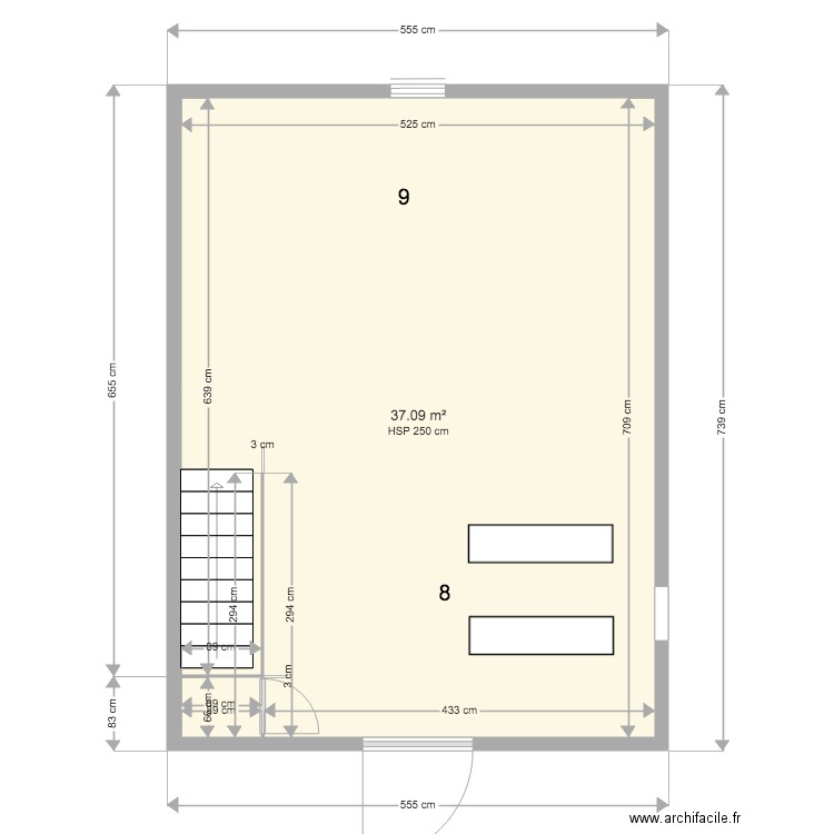 Grenier Grange. Plan de 0 pièce et 0 m2