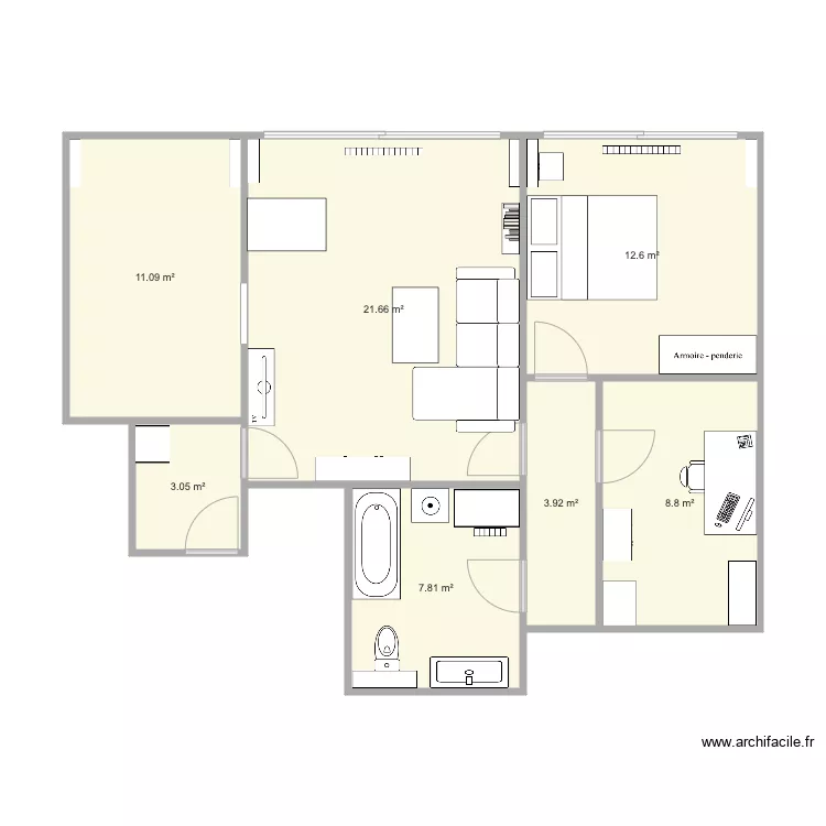 appartement NEW. Plan de 