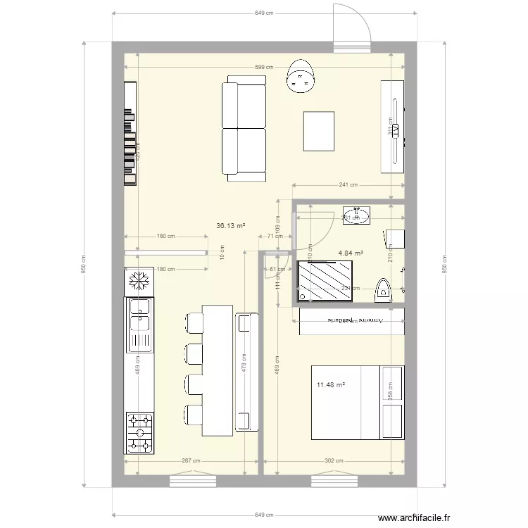 la grosse 1. Plan de 
