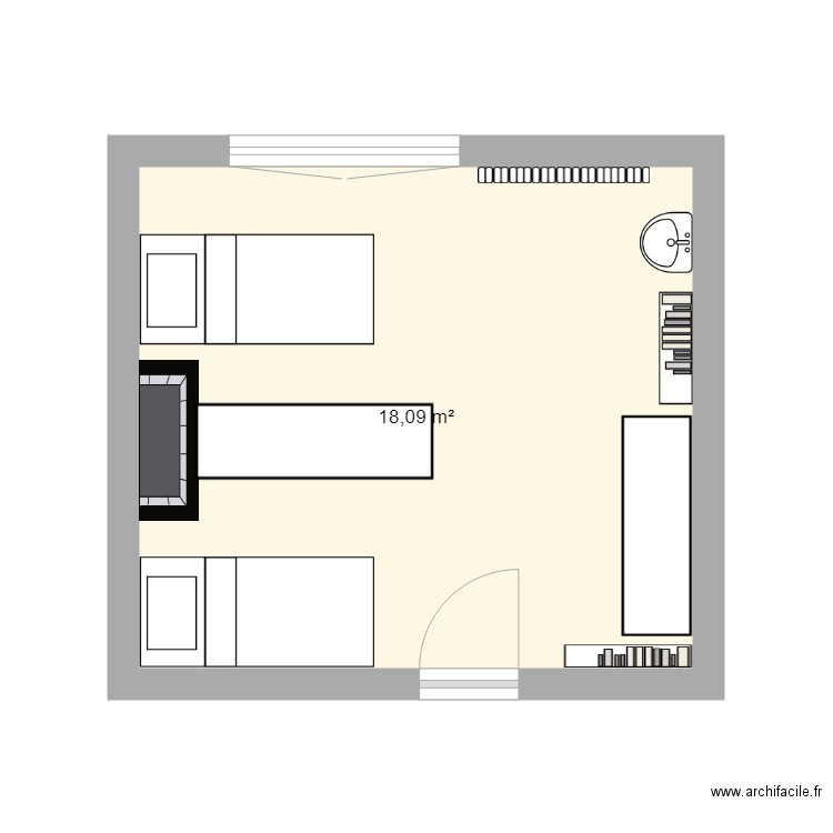 ma chambre. Plan de 0 pièce et 0 m2