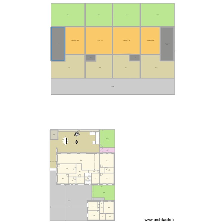 verp etage 2. Plan de 46 pièces et 1533 m2