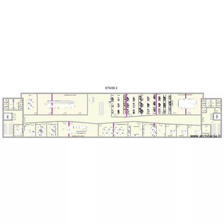 Annexe &eacute;tage 2. Plan de 