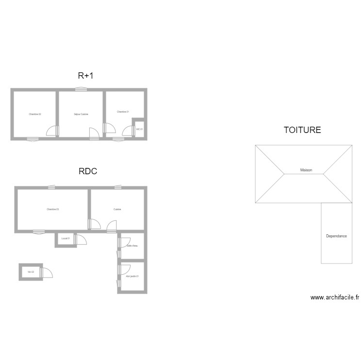 350600700. Plan de 10 pièces et 85 m2