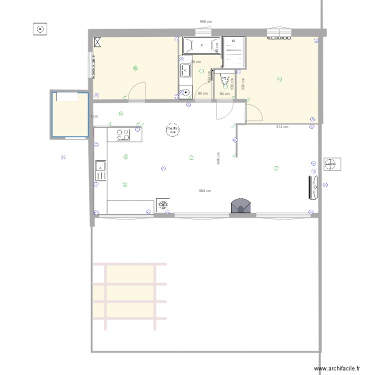 electricite. Plan de 0 pièce et 0 m2