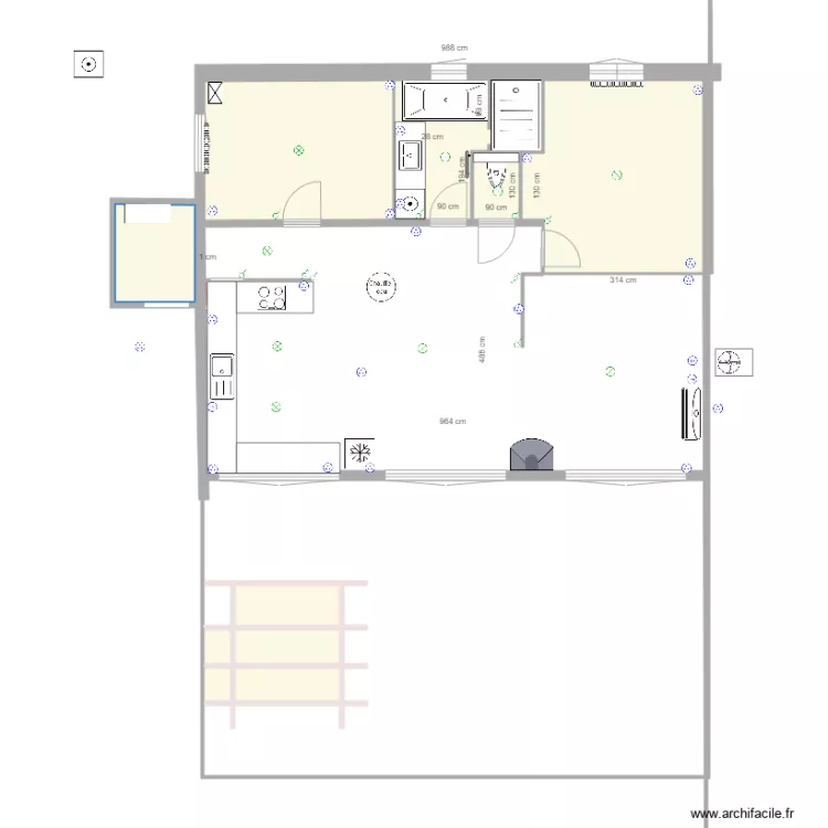 electricite. Plan de 