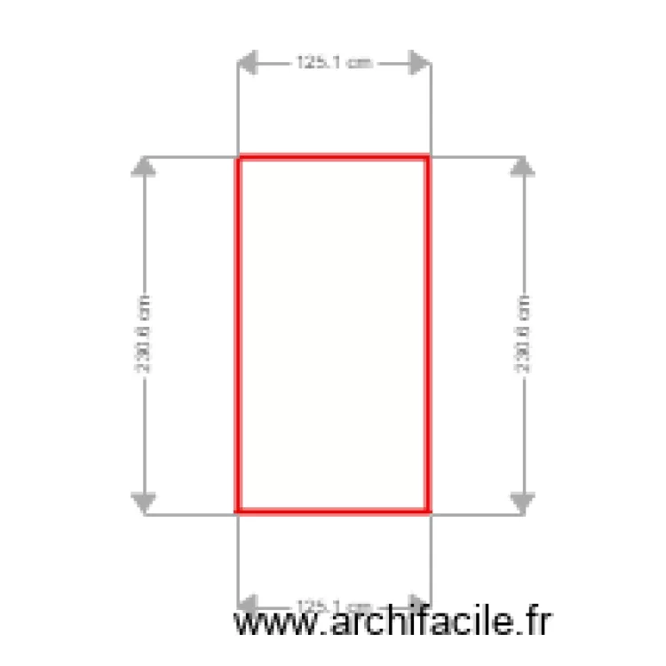 porte cuisine. Plan de 