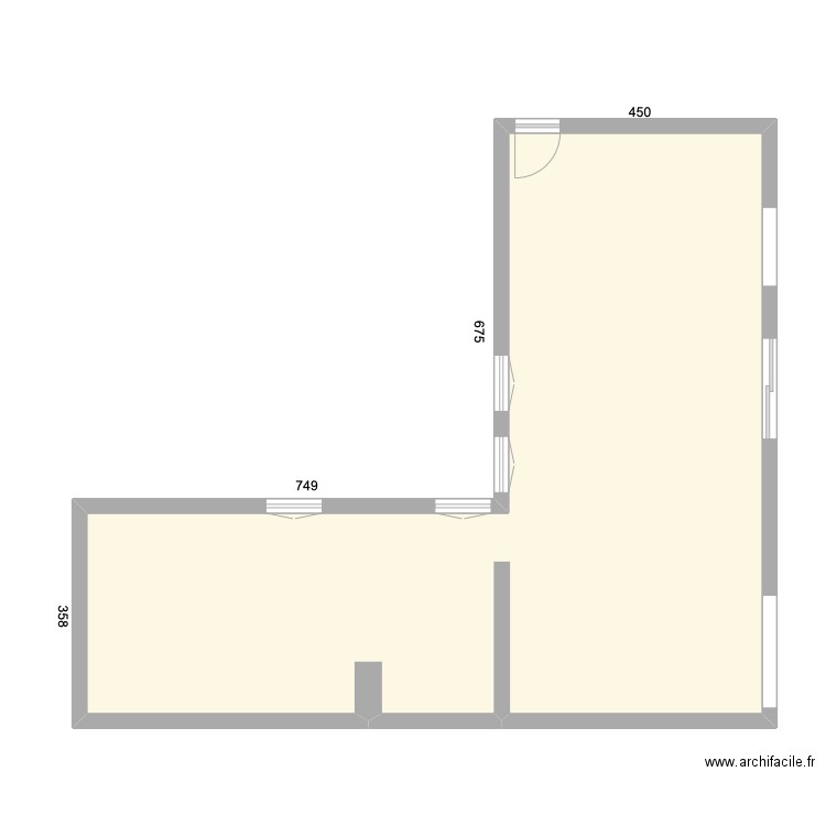 ayala 23 . Plan de 1 pièce et 72 m2