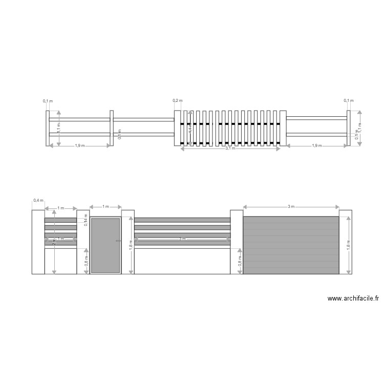 cloture 2. Plan de 0 pièce et 0 m2