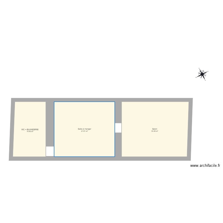 Maison Alain RDC. Plan de 0 pièce et 0 m2