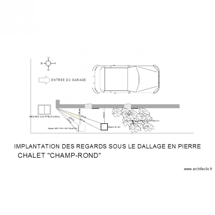 Regards sous dallage. Plan de 0 pièce et 0 m2