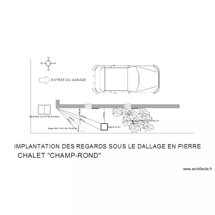 Regards sous dallage. Plan de 