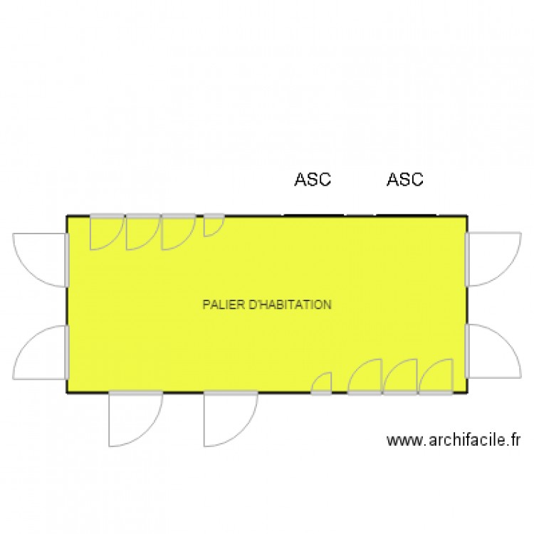 palier habitation AURADOUR SUR GLANE BONNEUIL. Plan de 0 pièce et 0 m2