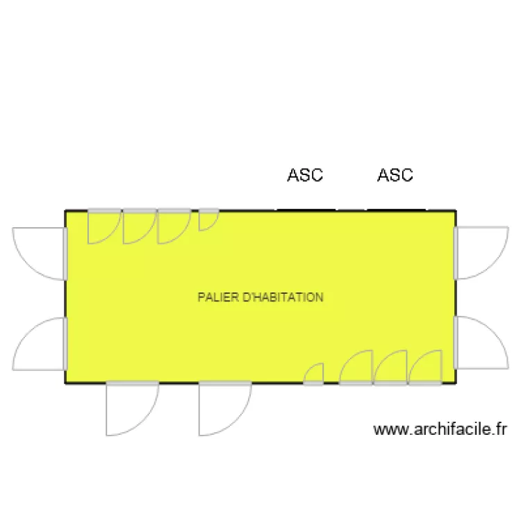palier habitation AURADOUR SUR GLANE BONNEUIL. Plan de palier habitation AURADOUR SUR GLANE BONNEUIL. Plan de