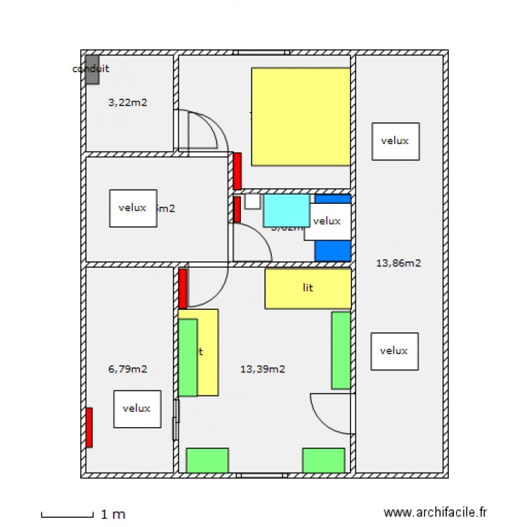 etageactuel. Plan de 0 pièce et 0 m2