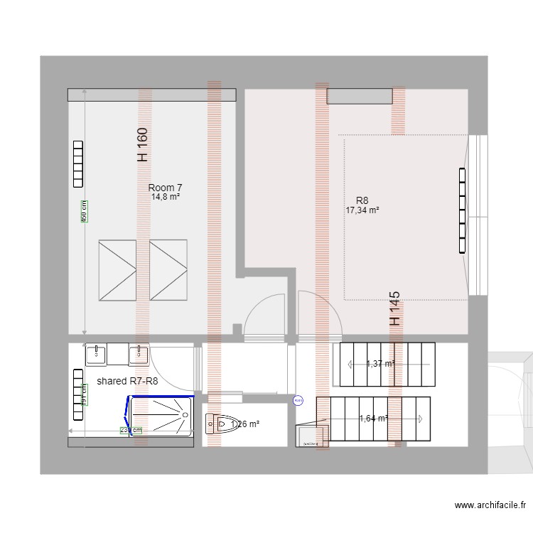 Wayenberg. Plan de 34 pièces et 309 m2