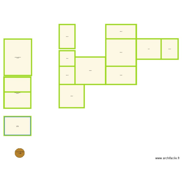 lieu de vie. Plan de 0 pièce et 0 m2