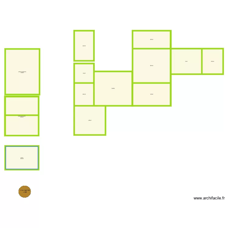 lieu de vie. Plan de 