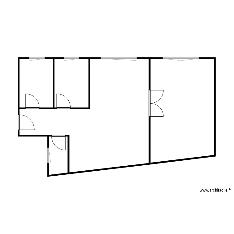 Pyrénées 304 Matheson parents. Plan de 4 pièces et 55 m2