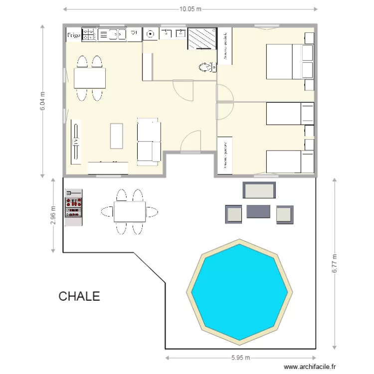 chale . Plan de chale . Plan de