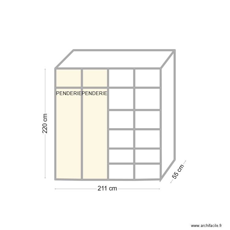 DUPOUY 2. Plan de 17 pièces et 5 m2