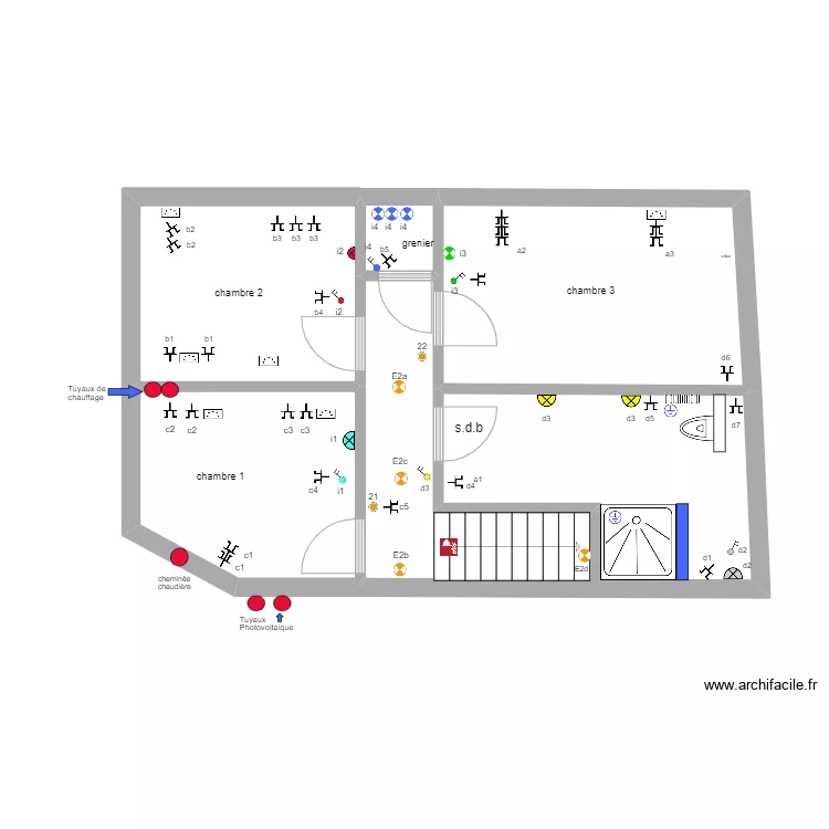 Oli &eacute;tage sans fil  06-08-23 105A fin. Plan de 