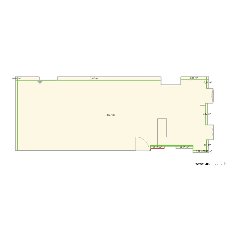 Appart vide post iso. Plan de 0 pièce et 0 m2