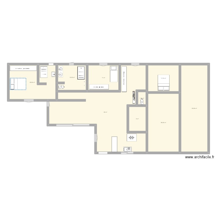 Plain pied Maxime + Garage + Carport. Plan de 0 pièce et 0 m2