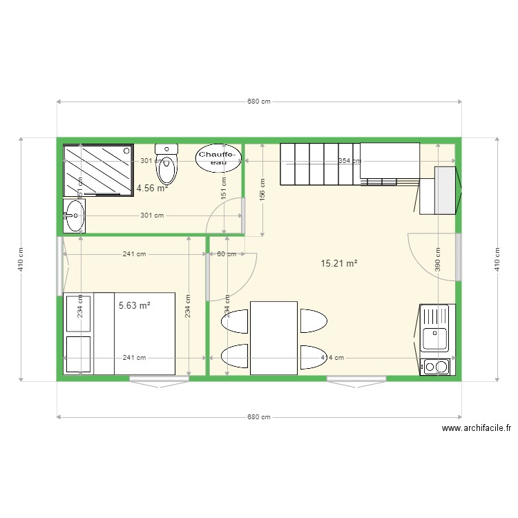 CHALET. Plan de 0 pièce et 0 m2