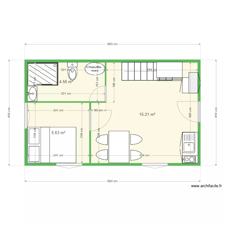 CHALET. Plan de 