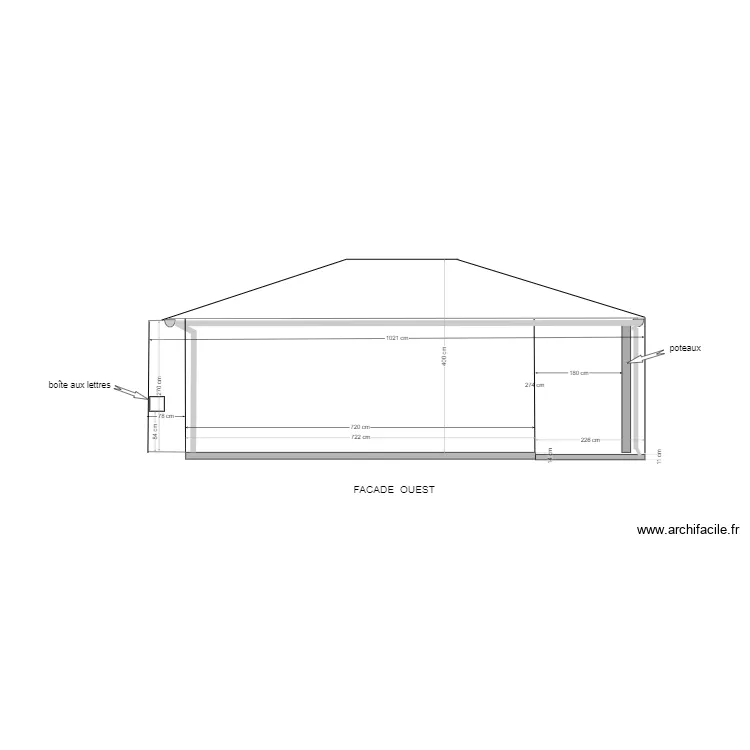 facadeouest610. Plan de 