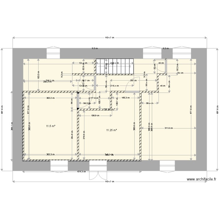 Plan étage 1 2. Plan de 0 pièce et 0 m2