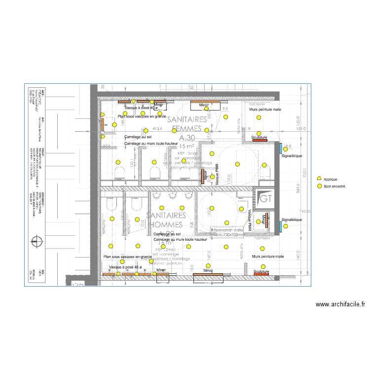 Sanitaire Chouette B. Plan de 0 pièce et 0 m2