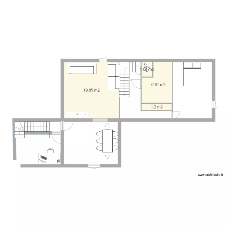 1er étage. Plan de 1er étage. Plan de