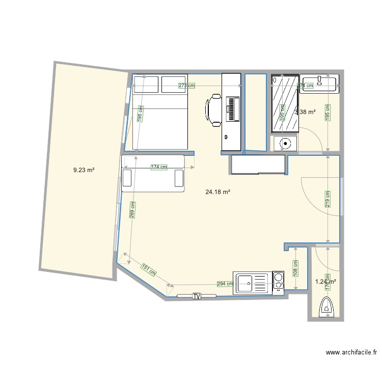 SANTA FE. Plan de 0 pièce et 0 m2