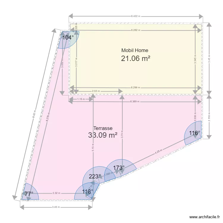 Terrasse FREJUS. Plan de Terrasse FREJUS. Plan de