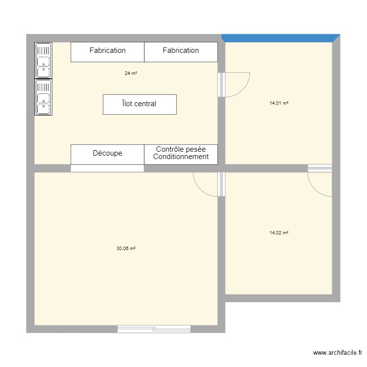 Savonnerie Complet. Plan de 0 pièce et 0 m2