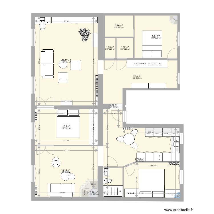 agrandissement Pantin. Plan de 0 pièce et 0 m2