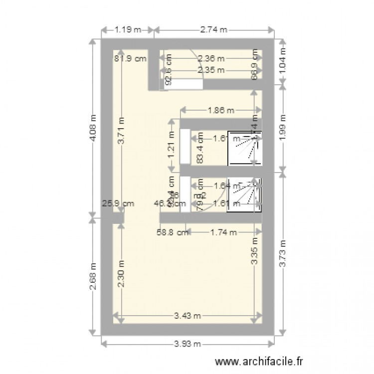 salle de bain u1. Plan de 0 pièce et 0 m2