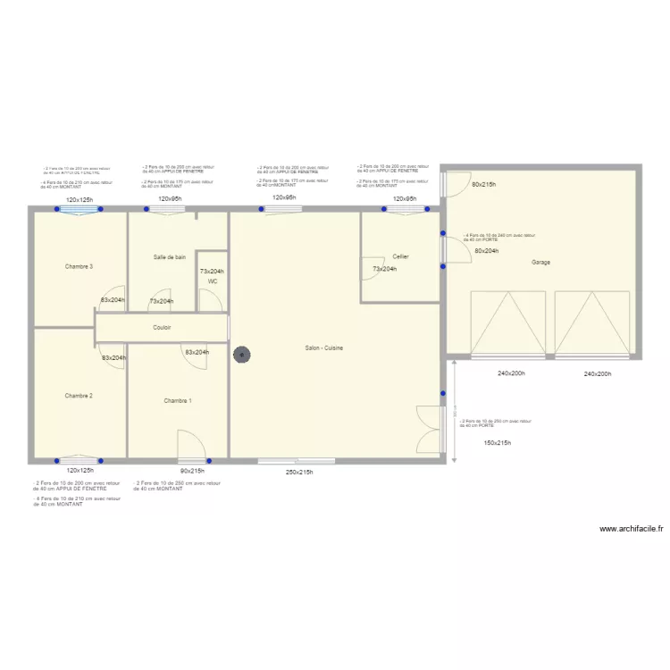Plan Laurent Fen&ecirc;tres Portes Feraillage en 10. Plan de 