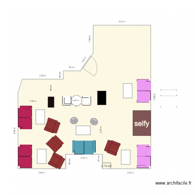 restau. Plan de 0 pièce et 0 m2