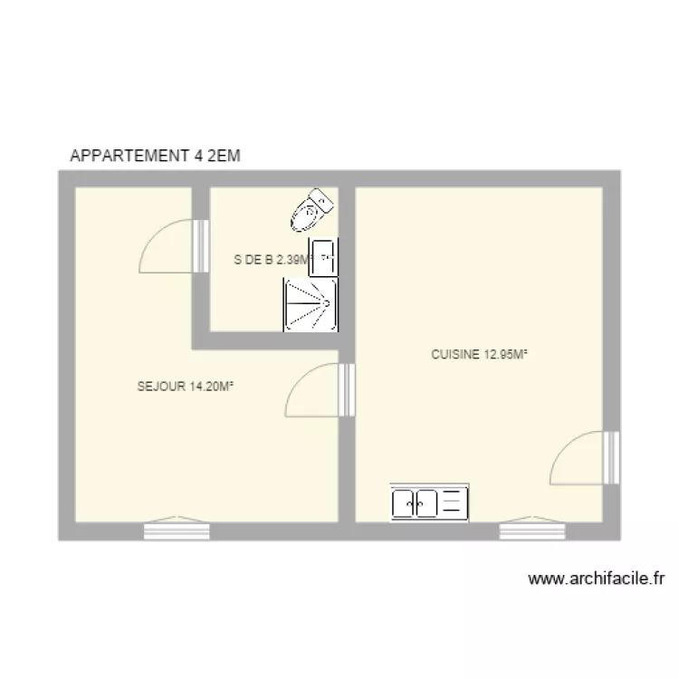 THBAUD APT4 13 CYPRIE. Plan de THBAUD APT4 13 CYPRIE. Plan de