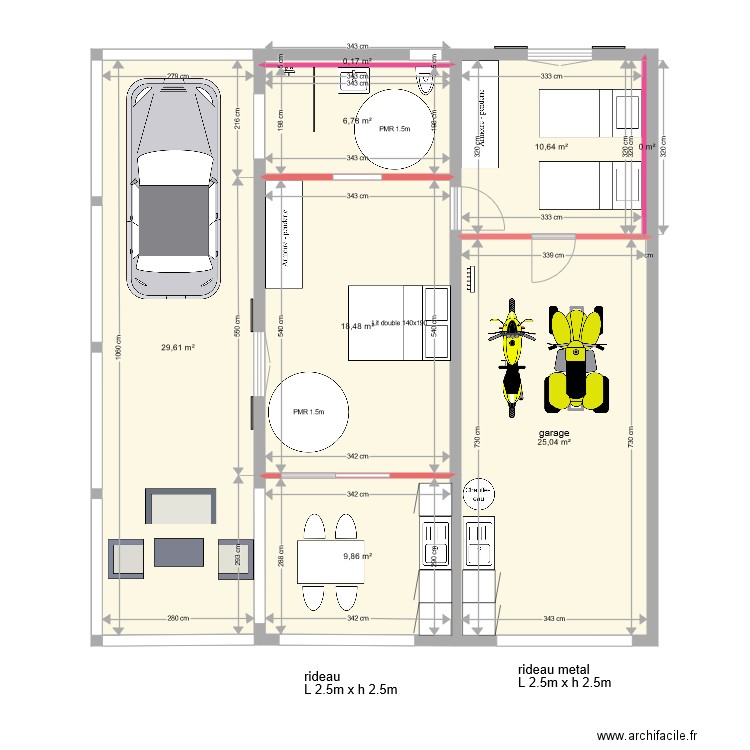 sous sol maison gwada sans terrasse. Plan de 0 pièce et 0 m2